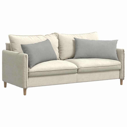 vidaXL Sofakissen 2 Stück Hellgrau 80 x 40 cm Stoff