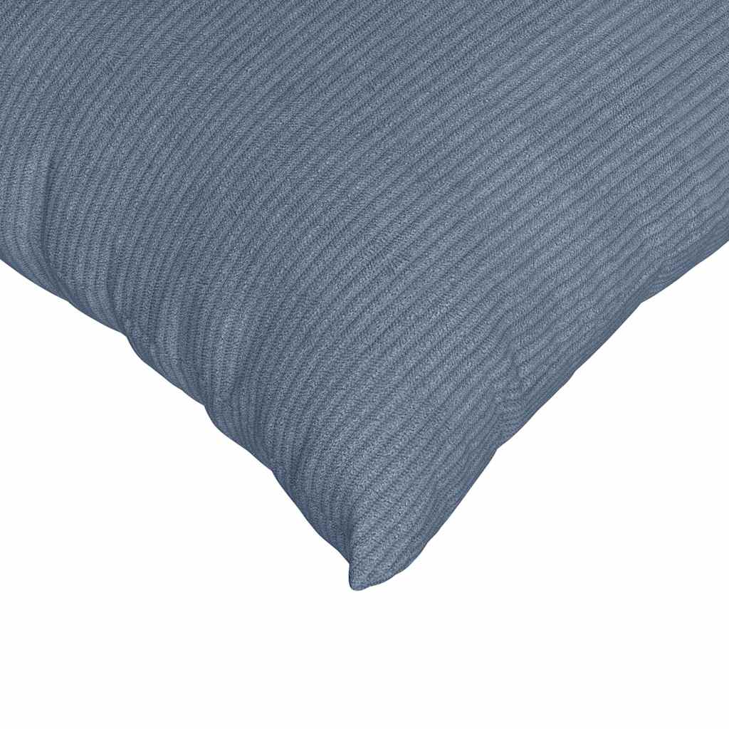 vidaXL Sofakissen 2 Stück Blau 80 x 40 cm Cordstoff
