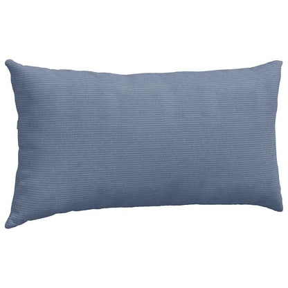 vidaXL Sofakissen 2 Stück Blau 80 x 40 cm Cordstoff