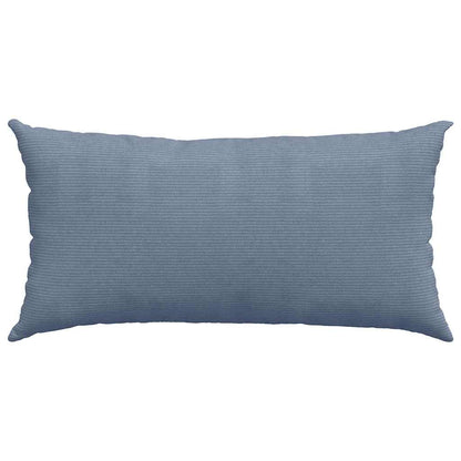 vidaXL Sofakissen 2 Stück Blau 80 x 40 cm Cordstoff