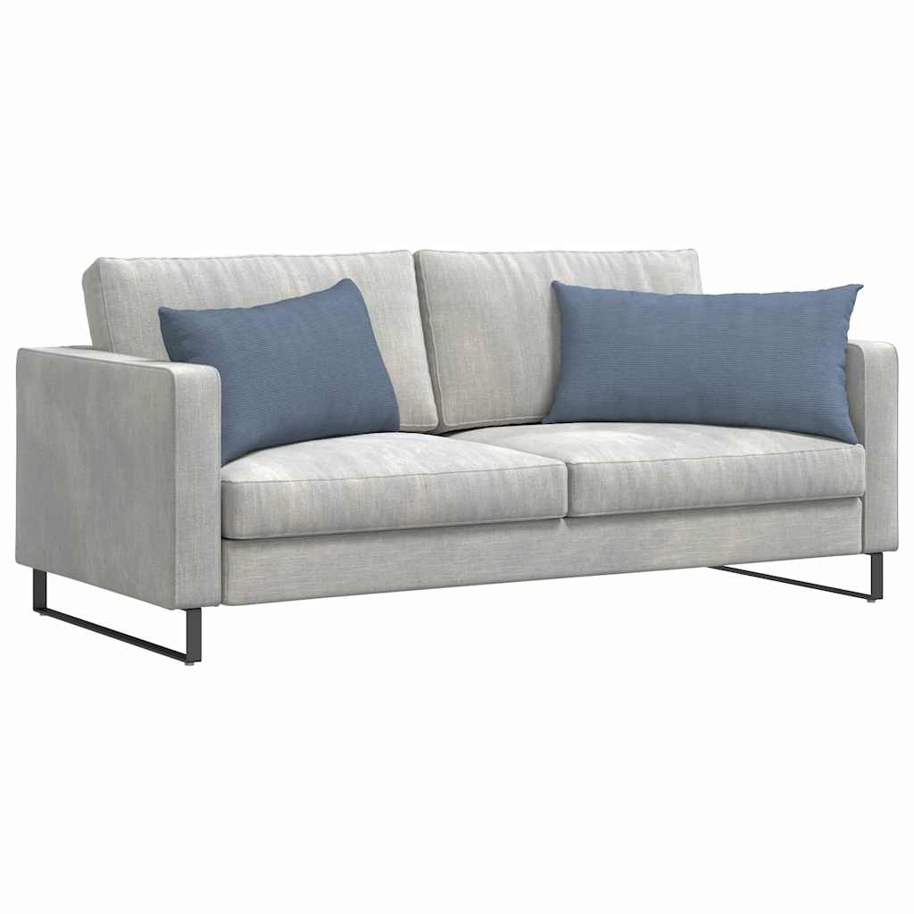 vidaXL Sofakissen 2 Stück Blau 80 x 40 cm Cordstoff