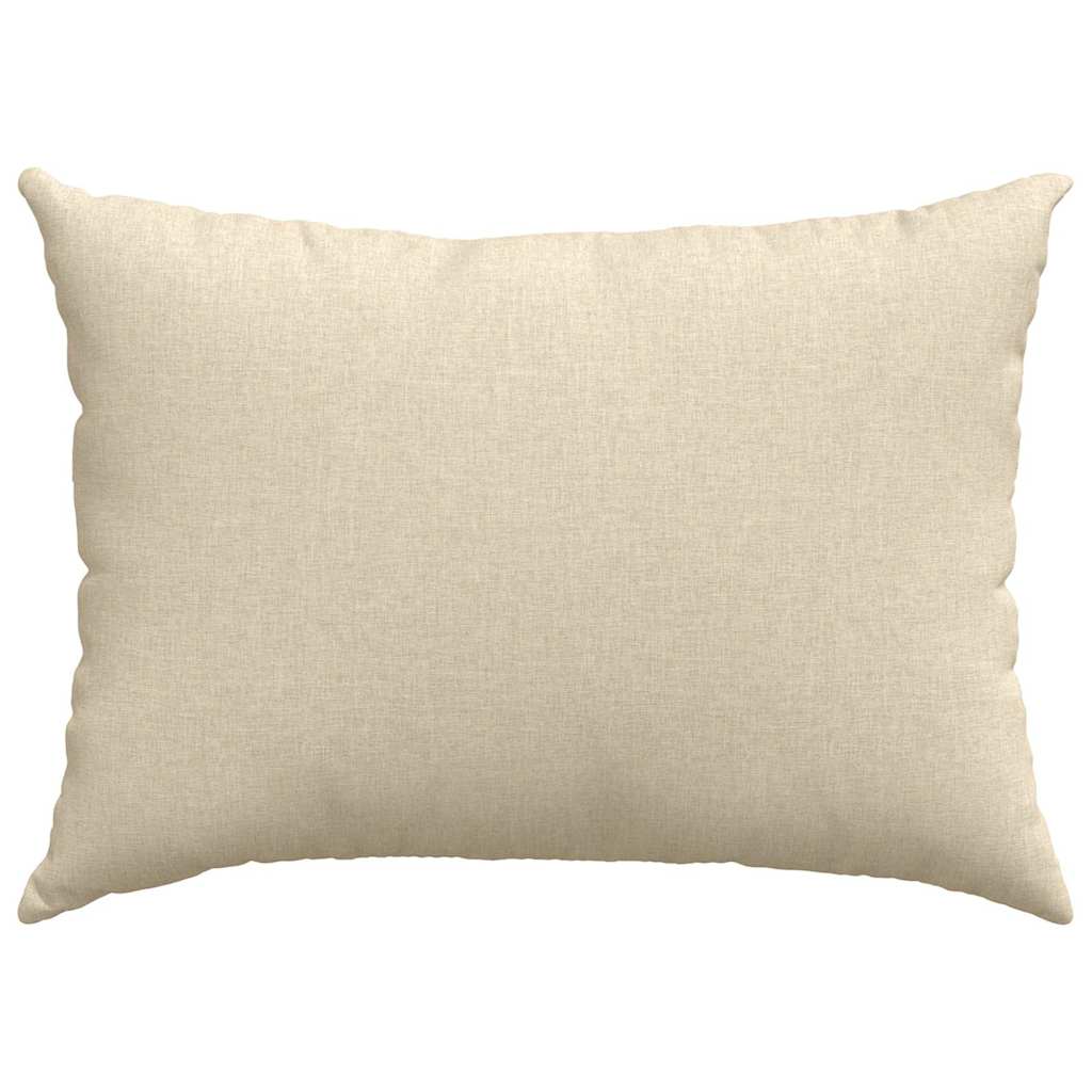 vidaXL Sofakissen 2 pcs Creme 70 x 50 cm Stoff