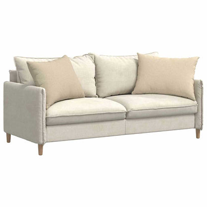 vidaXL Sofakissen 2 pcs Creme 70 x 50 cm Stoff