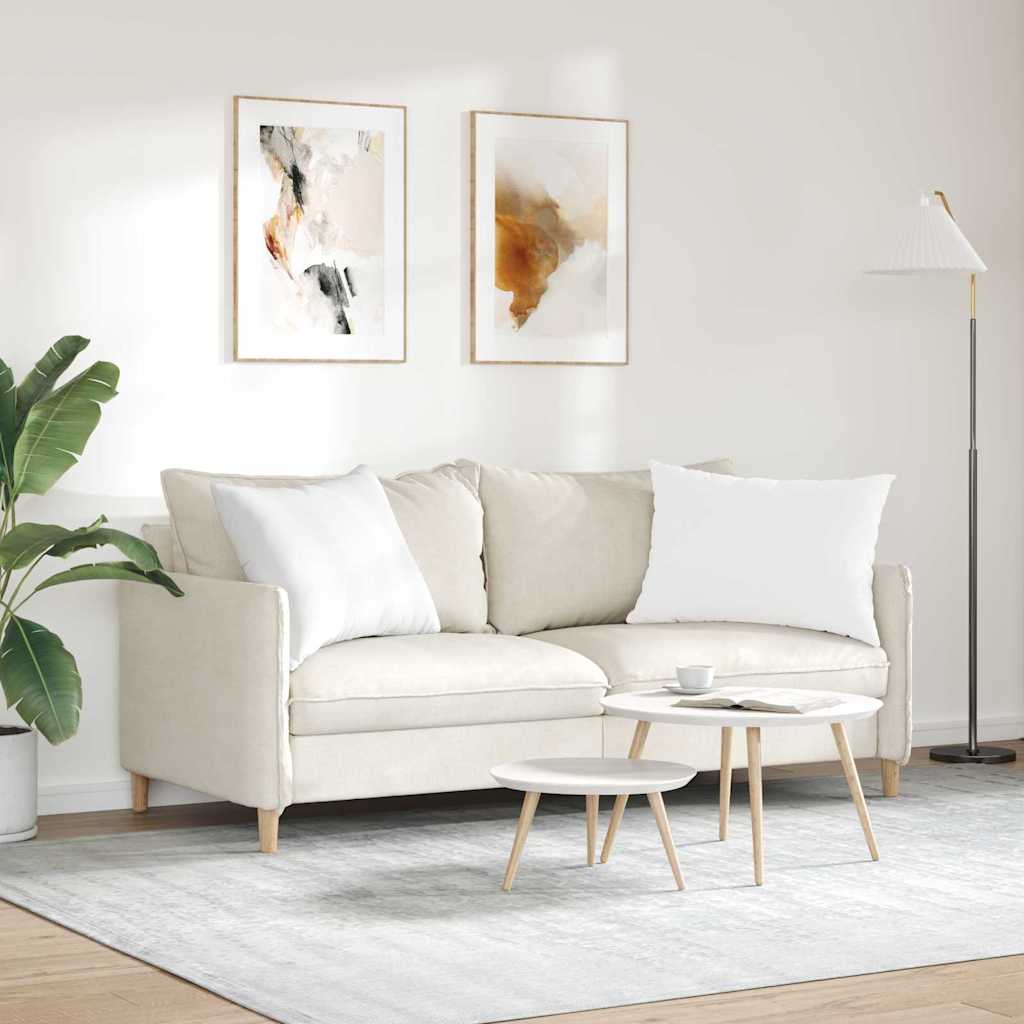 vidaXL Sofakissen 2 pcs Weiß 70 x 50 cm Stoff