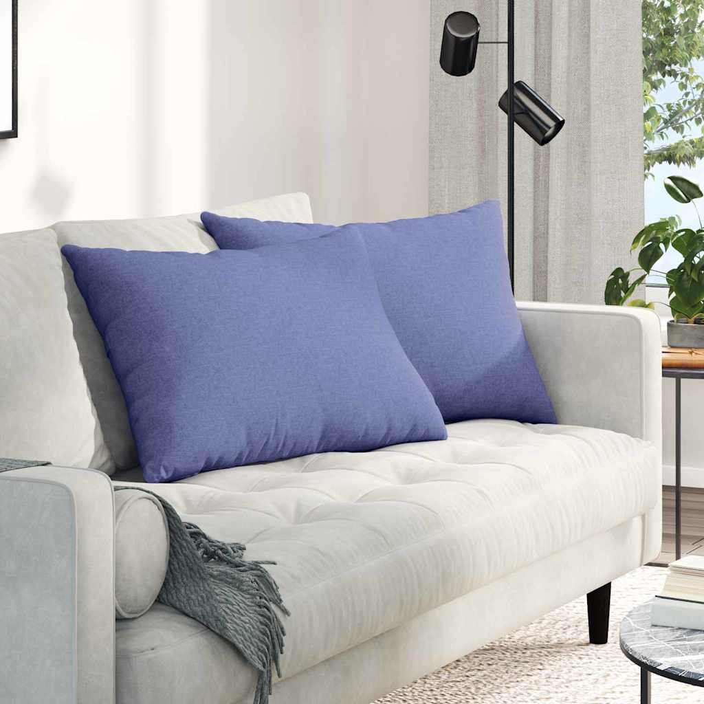 vidaXL Sofakissen 2 pcs Jeans blau 70 x 50 cm Stoff