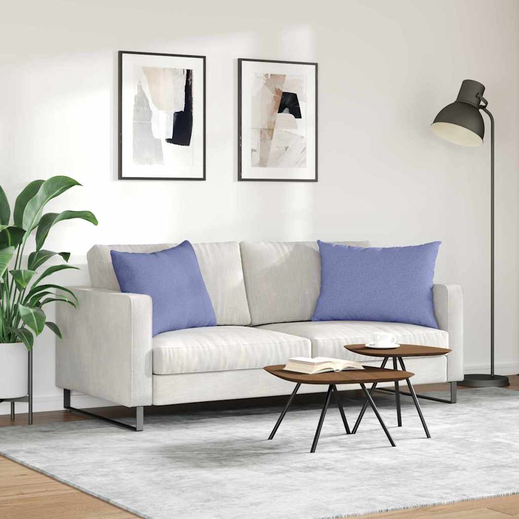 vidaXL Sofakissen 2 pcs Jeans blau 70 x 50 cm Stoff