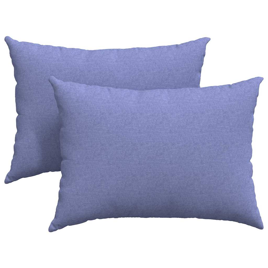 vidaXL Sofakissen 2 pcs Jeans blau 70 x 50 cm Stoff