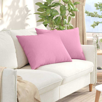 vidaXL Sofakissen 2 pcs Rosa 70 x 50 cm Stoff