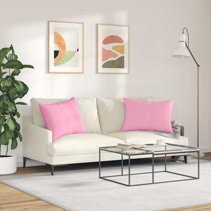 vidaXL Sofakissen 2 pcs Rosa 70 x 50 cm Stoff
