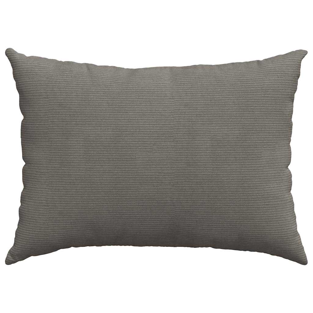 vidaXL Sofakissen 2 Stück Hellgrau 70 x 50 cm Cordstoff