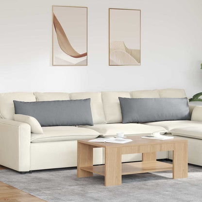 vidaXL Sofakissen 2 pcs Hellgrau 120 x 40 cm Stoff