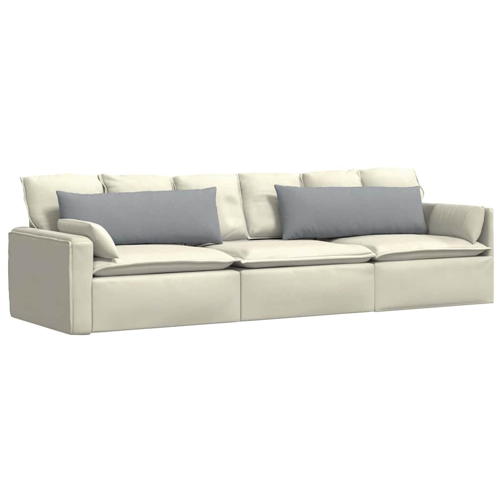 vidaXL Sofakissen 2 pcs Hellgrau 120 x 40 cm Stoff