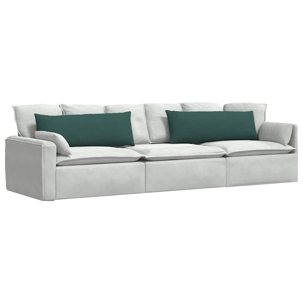 vidaXL Sofakissen 2 pcs Dunkelgrün 120 x 40 cm Stoff