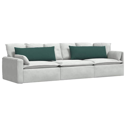 vidaXL Sofakissen 2 pcs Dunkelgrün 120 x 40 cm Stoff