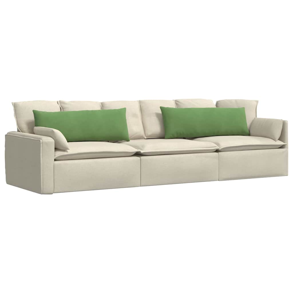 vidaXL Sofakissen 2 Stück Hellgrün 120 x 40 cm Cordstoff