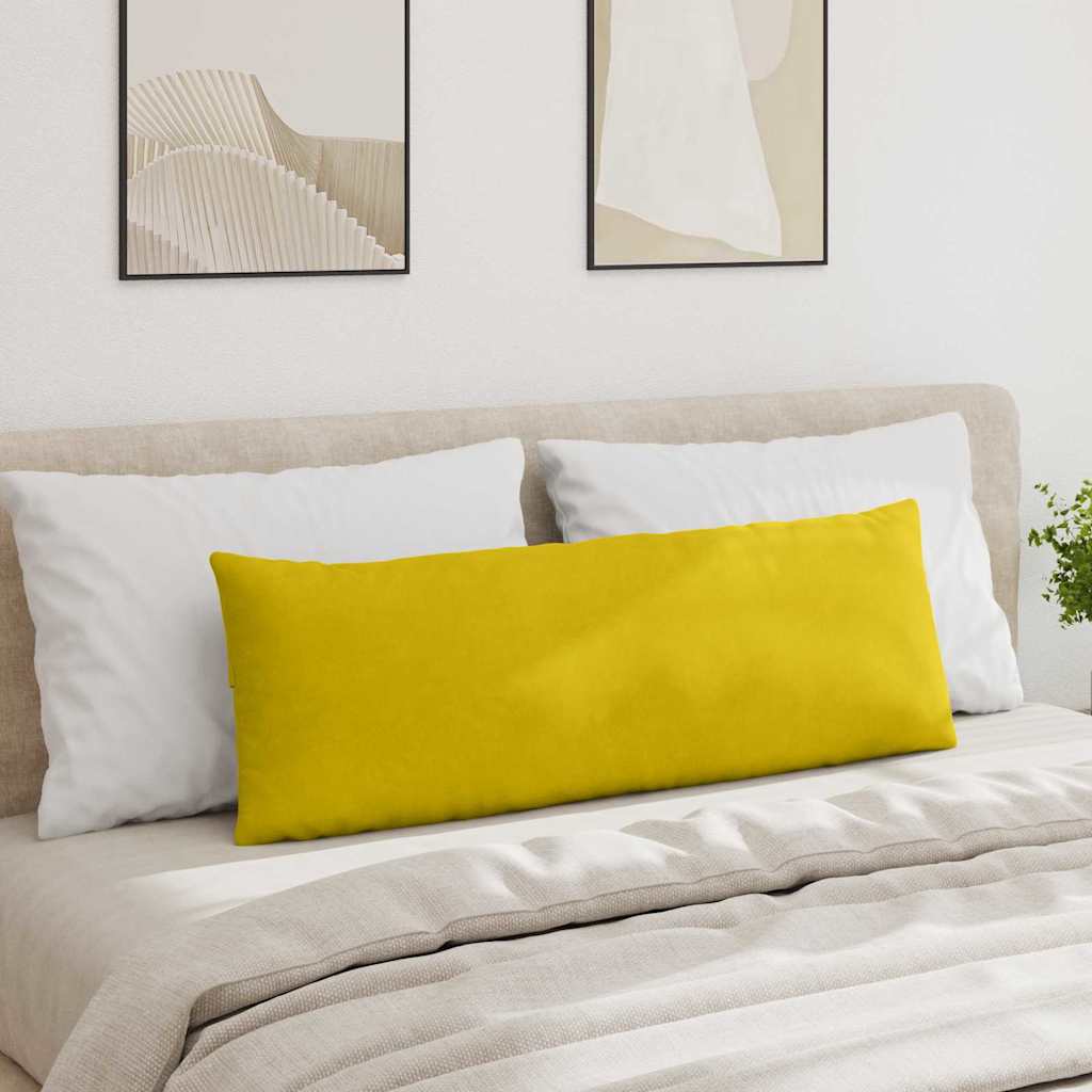 vidaXL Sofakissen 2 Stück Gelb 120 x 40 cm Cordstoff
