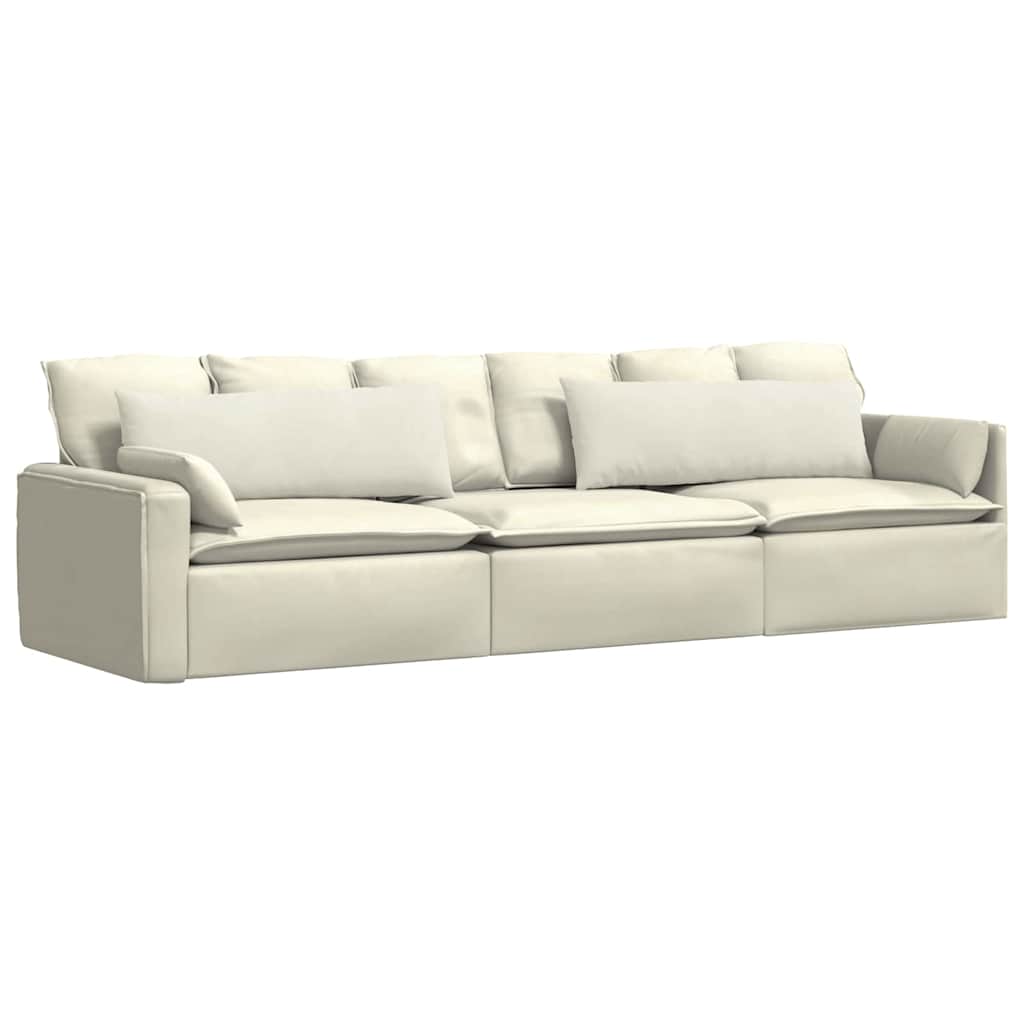 vidaXL Sofakissen 2 Stück Creme 120 x 40 cm Cordstoff