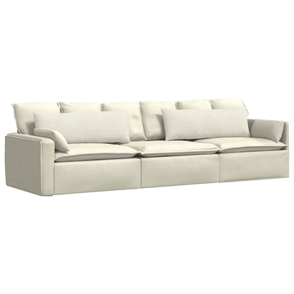 vidaXL Sofakissen 2 Stück Creme 120 x 40 cm Cordstoff