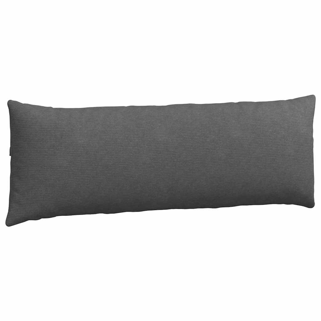 vidaXL Sofakissen 2 Stück Dunkelgrau 120 x 40 cm Cordstoff