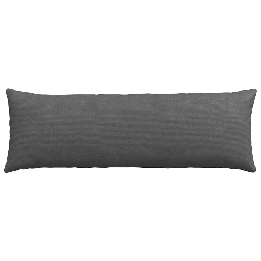 vidaXL Sofakissen 2 Stück Dunkelgrau 120 x 40 cm Cordstoff