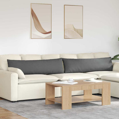 vidaXL Sofakissen 2 pcs Dunkelgrau 145 x 40 cm Stoff