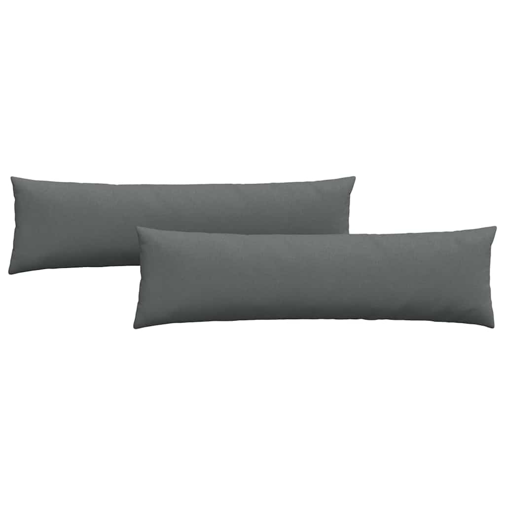 vidaXL Sofakissen 2 pcs Dunkelgrau 145 x 40 cm Stoff