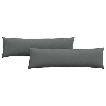 vidaXL Sofakissen 2 pcs Dunkelgrau 145 x 40 cm Stoff