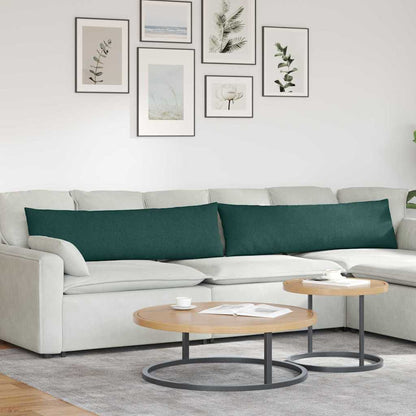 vidaXL Sofakissen 2 pcs Dunkelgrün 145 x 40 cm Stoff