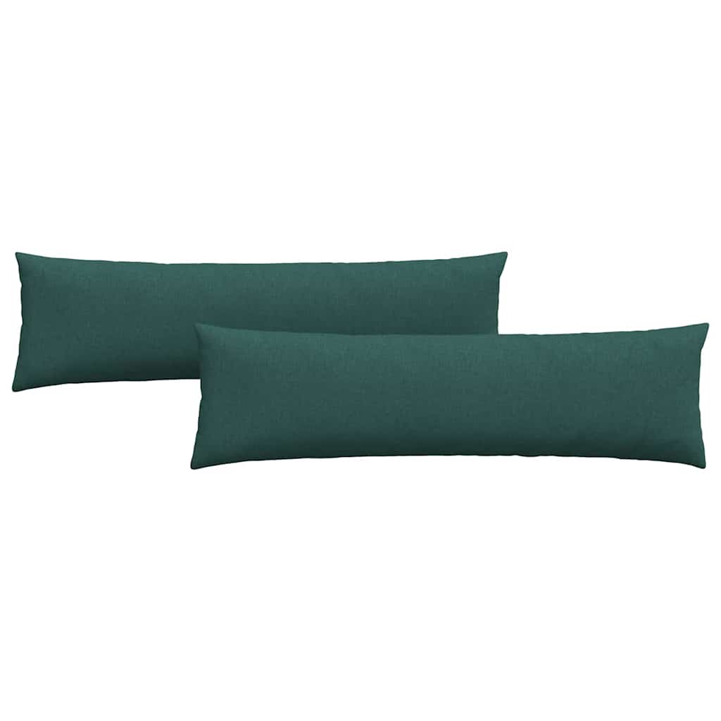 vidaXL Sofakissen 2 pcs Dunkelgrün 145 x 40 cm Stoff