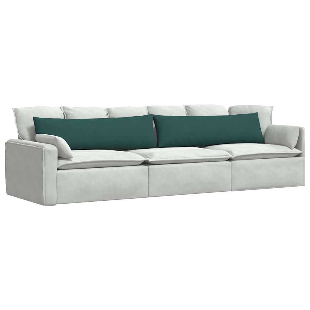 vidaXL Sofakissen 2 pcs Dunkelgrün 145 x 40 cm Stoff