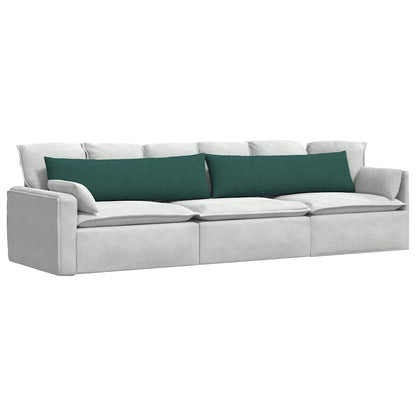 vidaXL Sofakissen 2 pcs Dunkelgrün 145 x 40 cm Stoff