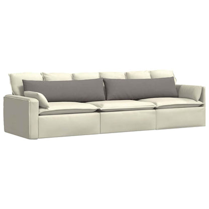 vidaXL Sofakissen 2 Stück Taupe 145 x 40 cm Stoff