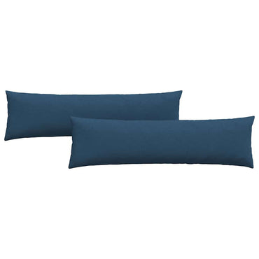 vidaXL Sofakissen 2 Stück Blau 145 x 40 cm Stoff