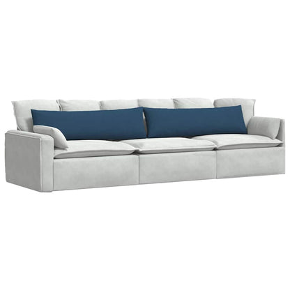 vidaXL Sofakissen 2 Stück Blau 145 x 40 cm Stoff