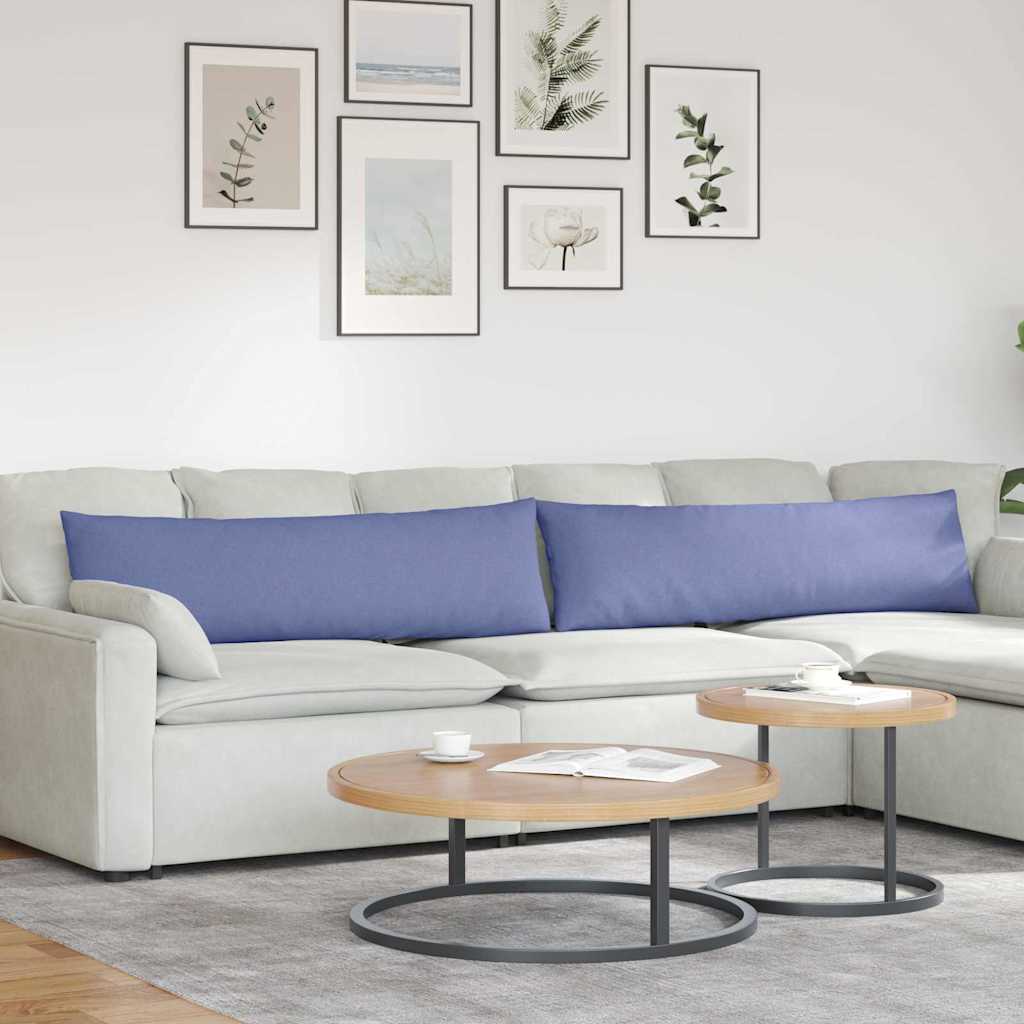 vidaXL Sofakissen 2 pcs Jeans blau 145 x 40 cm Stoff