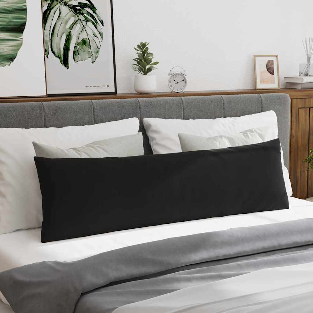 vidaXL Sofakissen 2 Stück Schwarz 145 x 40 cm Cordstoff