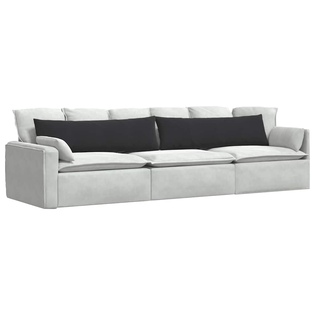 vidaXL Sofakissen 2 Stück Schwarz 145 x 40 cm Cordstoff