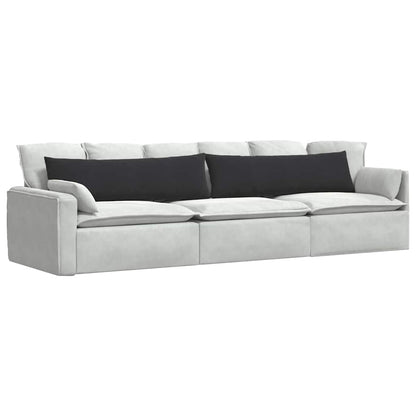 vidaXL Sofakissen 2 Stück Schwarz 145 x 40 cm Cordstoff