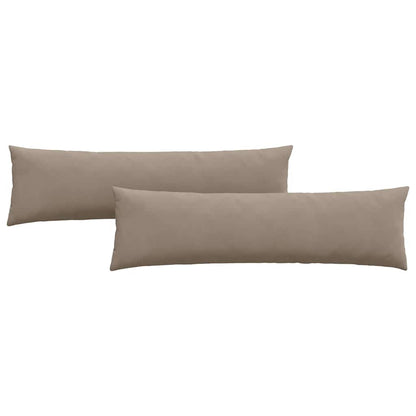 vidaXL Sofakissen 2 Stück Taupe 145 x 40 cm Stoff