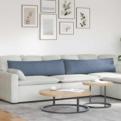 vidaXL Sofakissen 2 Stück Blau 145 x 40 cm Cordstoff