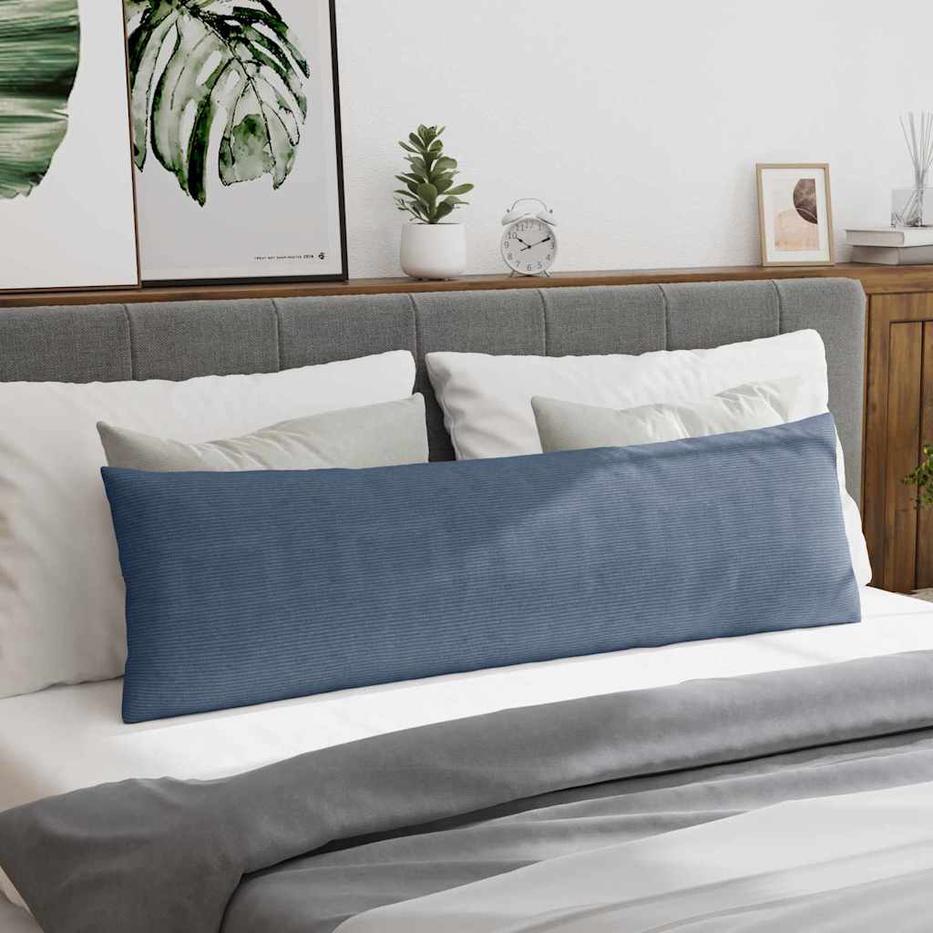 vidaXL Sofakissen 2 Stück Blau 145 x 40 cm Cordstoff
