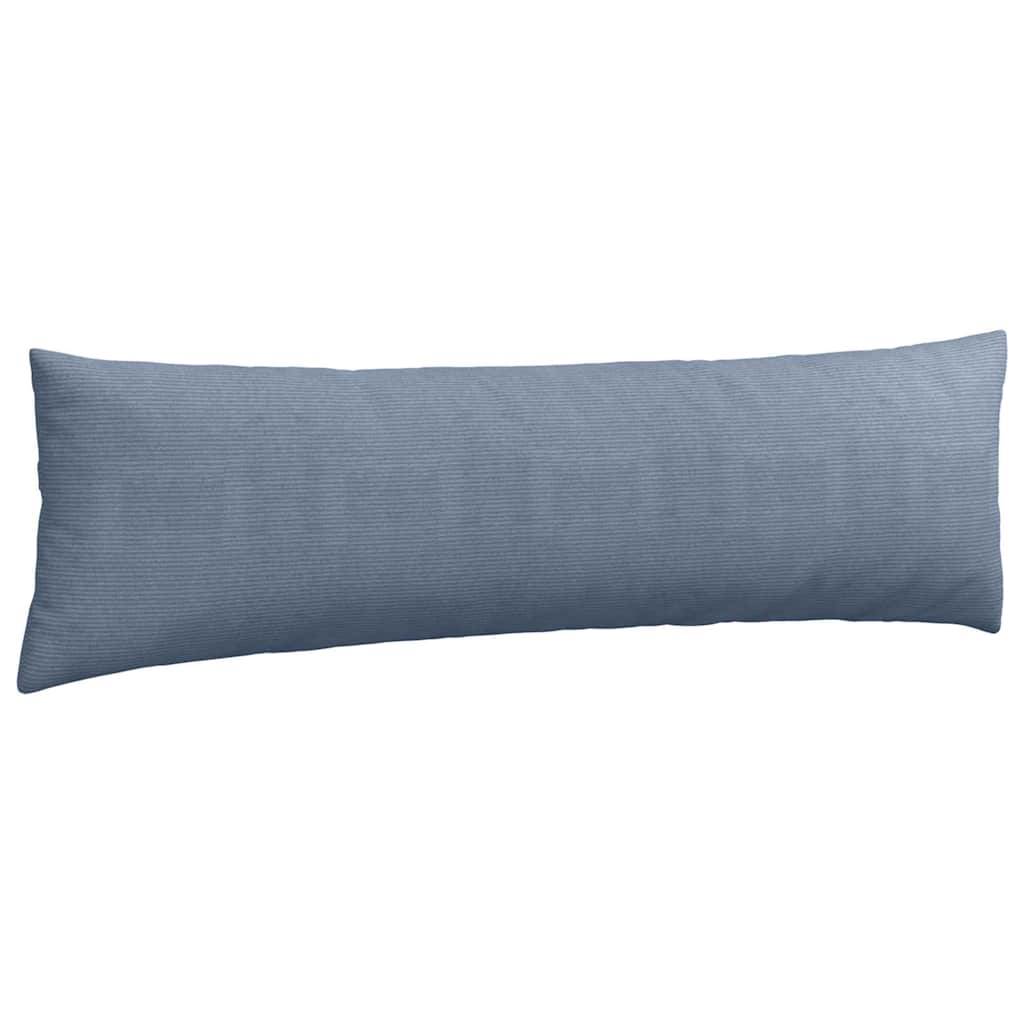 vidaXL Sofakissen 2 Stück Blau 145 x 40 cm Cordstoff