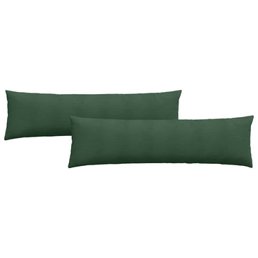 vidaXL Sofakissen 2 Stück Dunkelgrün 145 x 40 cm Cordstoff