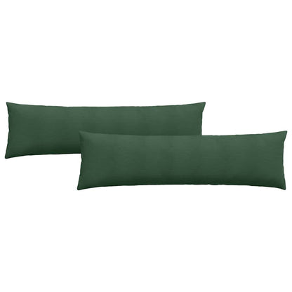 vidaXL Sofakissen 2 Stück Dunkelgrün 145 x 40 cm Cordstoff