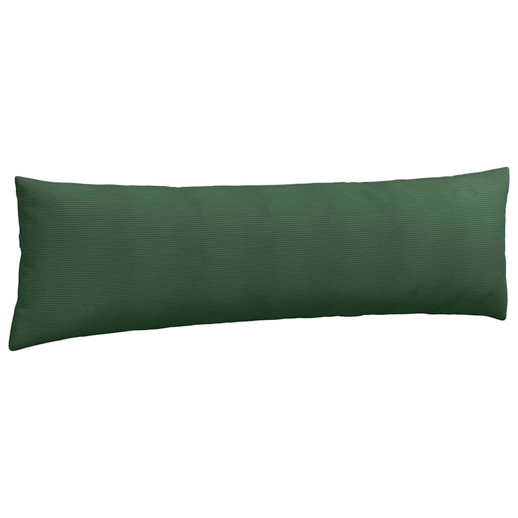 vidaXL Sofakissen 2 Stück Dunkelgrün 145 x 40 cm Cordstoff
