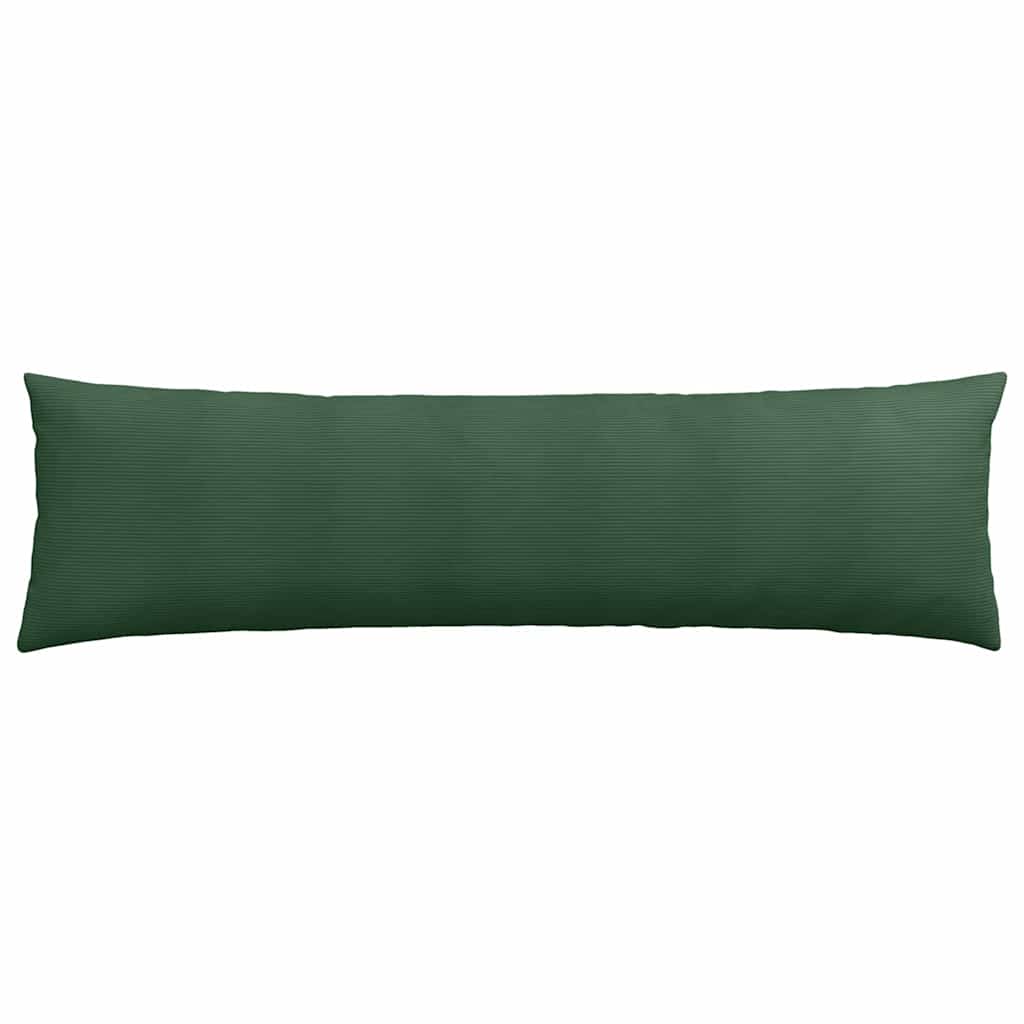 vidaXL Sofakissen 2 Stück Dunkelgrün 145 x 40 cm Cordstoff