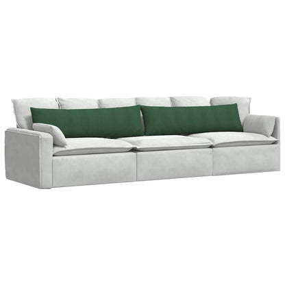 vidaXL Sofakissen 2 Stück Dunkelgrün 145 x 40 cm Cordstoff