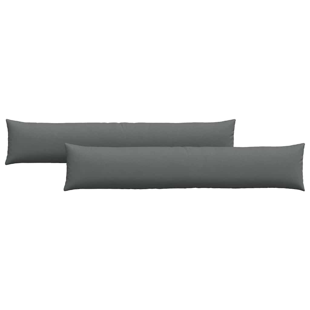 vidaXL Sofakissen 2 pcs Dunkelgrau 200 x 40 cm Stoff