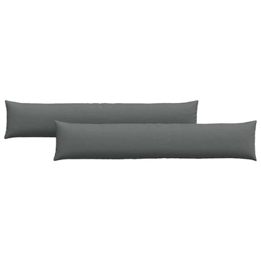vidaXL Sofakissen 2 pcs Dunkelgrau 200 x 40 cm Stoff