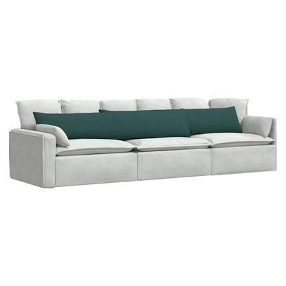 vidaXL Sofakissen 2 pcs Dunkelgrün 200 x 40 cm Stoff